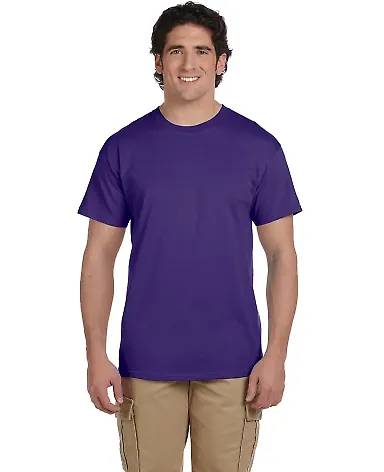 Fruit of the loom 3930R 3931 Adult Heavy Cotton HD in Purple front view