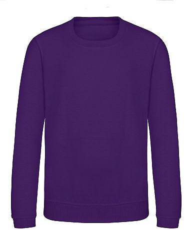 AWDis JHY030 Youth Sweatshirt in Purple front view