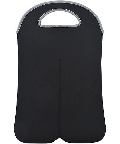 OAD Bags OAD020 Insulated Neoprene Double Wine Tot in Black front view