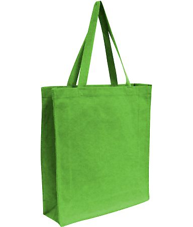 OAD Bags OAD100 Promotional Shopper Tote in Lime green front view