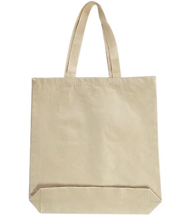 OAD Bags OAD106 Gusseted Tote in Natural front view