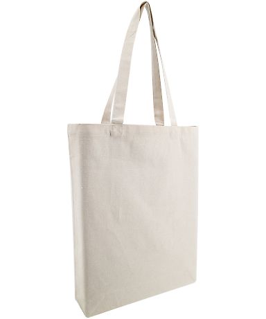 OAD Bags OAD106R Midweight Recycled Gusseted Tote in Recycled natural front view
