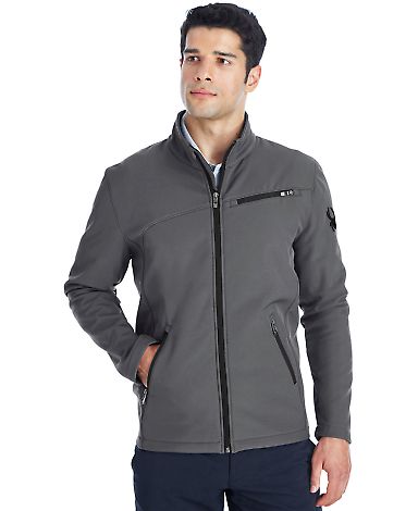 Spyder 187334 Transport Soft Shell Jacket in Polar/ black front view