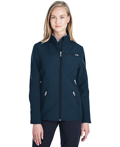 Spyder 187337 Women's Transport Soft Shell Jacket in Frontier/ black front view