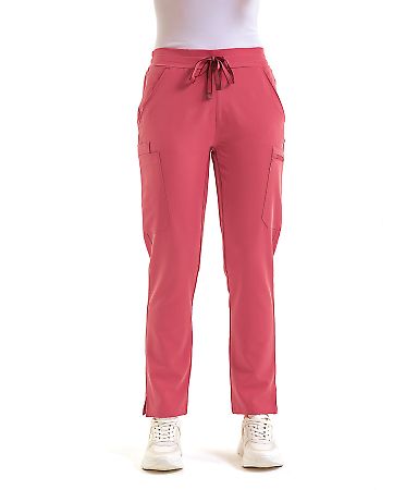 Onna NN600 Women's Relentless Stretch Cargo Scrub in Calm pink front view