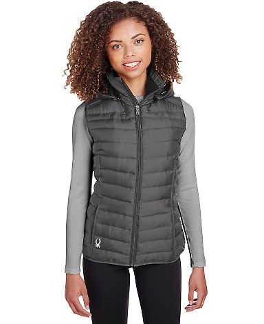 Spyder S16641 Women's Supreme Puffer Vest in Polar front view