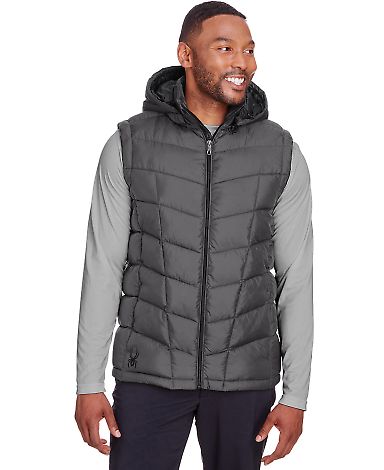 Spyder S16642 Pelmo Puffer Vest in Polar front view