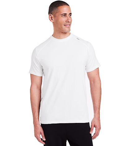Tasc Performance TM110AB Carrollton Fitness T-Shir in White front view