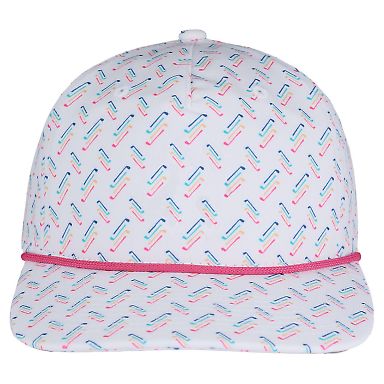 Swannies SWR100 Ryan Cap in White/ blank front view