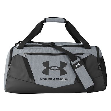 Under Armour 1369222 Undeniable 5.0 SM Duffle Bag in Pitch grey medium heather/ black front view