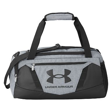 Under Armour 1369221 Undeniable 5.0 XS Duffle Bag in Pitch grey medium heather/ black front view