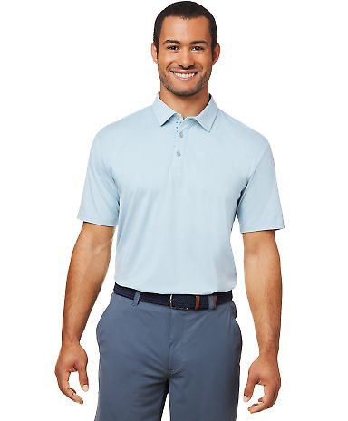 Swannies SW2001 James H Polo in Sky heather front view
