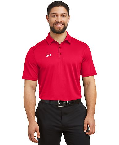 Under Armour 1370399 Tech™ Polo in Red/ white _600 front view