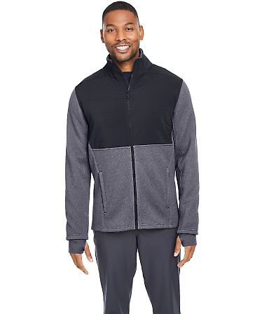 Spyder S17298 Pursuit Jacket in Frontier heather/ black front view