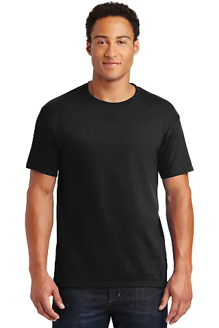 Jerzees 29 Adult 50/50 Blend T-Shirt in Black front view