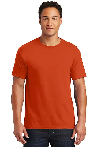 Jerzees 29 Adult 50/50 Blend T-Shirt in Burnt orange front view