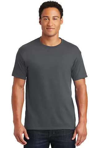 Jerzees 29 Adult 50/50 Blend T-Shirt in Charcoal grey front view
