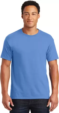 Jerzees 29 Adult 50/50 Blend T-Shirt in Columbia blue front view