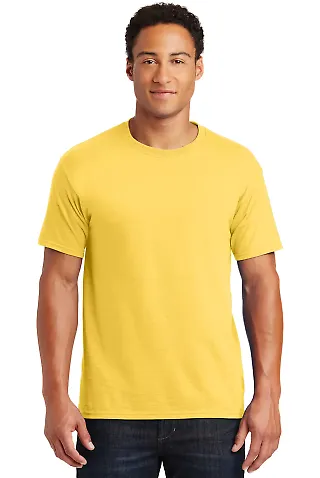 Jerzees 29 Adult 50/50 Blend T-Shirt in Island yellow front view
