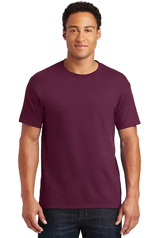 Jerzees 29 Adult 50/50 Blend T-Shirt in Maroon front view