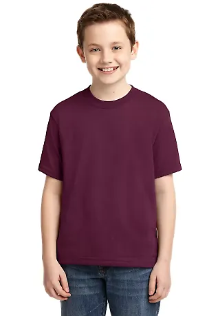 29B Jerzees Youth Heavyweight 50/50 Blend T-Shirt in Maroon front view