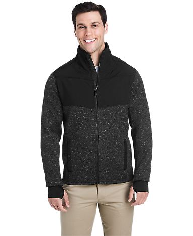 Spyder S17740 Passage Sweater Jacket in Black powder/ black front view