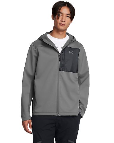 Under Armour 1371587 ColdGear® Infrared Shield 2. in Castlerock/ coastal front view