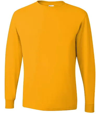 29LS Jerzees Adult Long-Sleeve Heavyweight 50/50 B Gold front view
