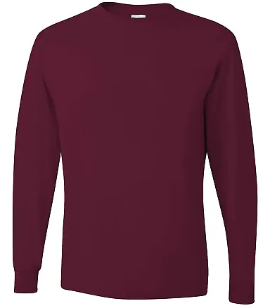 29LS Jerzees Adult Long-Sleeve Heavyweight 50/50 B Maroon front view