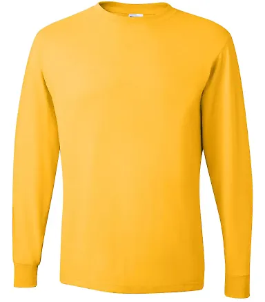 29LS Jerzees Adult Long-Sleeve Heavyweight 50/50 B Island Yellow front view