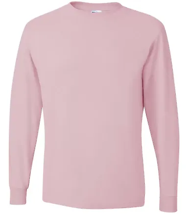 29LS Jerzees Adult Long-Sleeve Heavyweight 50/50 B Classic Pink front view