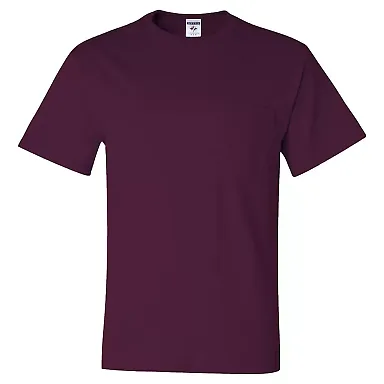 29MP Jerzees Adult Heavyweight 50/50 Blend T-Shirt Maroon front view