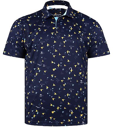 Swannies SW8400 Corbin Polo in Midnight navy front view