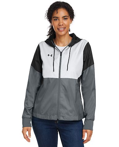 Under Armour 1359348 Women's Team Legacy Jacket in Black/ black front view
