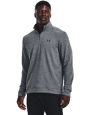 Under Armour 1373674 Storm Sweater fleece Quarter- in Pt gry/ black _012 front view