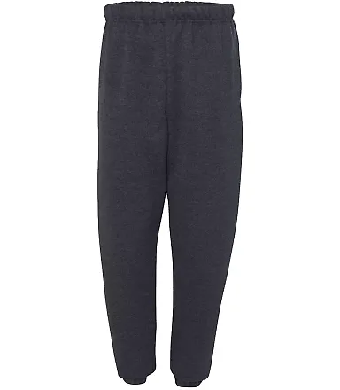 4850 Jerzees Adult Super Sweats® Pants with Pocke Black Heather front view