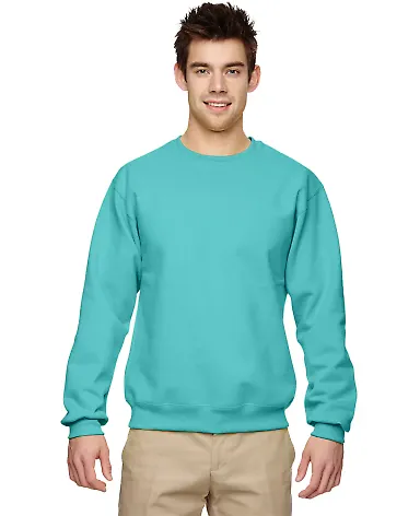 Jerzees 562 Adult NuBlend Crewneck Sweatshirt in Scuba blue front view