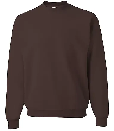 562 Jerzees Adult NuBlend® Crewneck Sweatshirt Chocolate front view