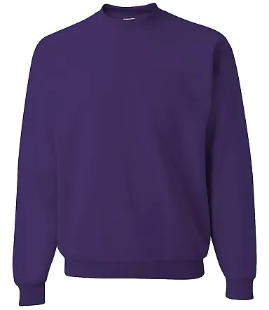 Jerzees 562 Adult NuBlend Crewneck Sweatshirt in Deep purple front view