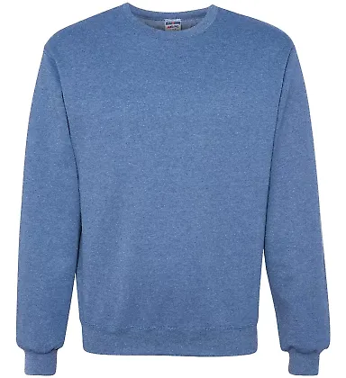 Jerzees 562 Adult NuBlend Crewneck Sweatshirt in Vintage heather blue front view