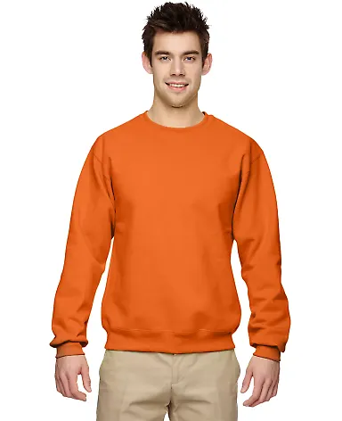 Jerzees 562 Adult NuBlend Crewneck Sweatshirt in Tennessee orange front view