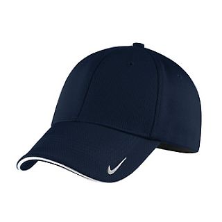 Nike NKFD9718 Dri-FIT Stretch Mesh Sandwich Bill in Navy/white front view