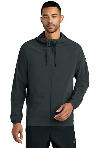 Nike NKFQ4761 Pro Hooded Jacket in Anthracite front view