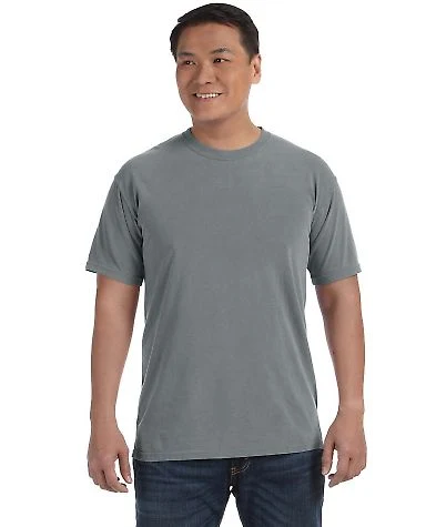 Comfort Colors 1717 Garment Dyed Heavyweight T-Shi in Granite front view