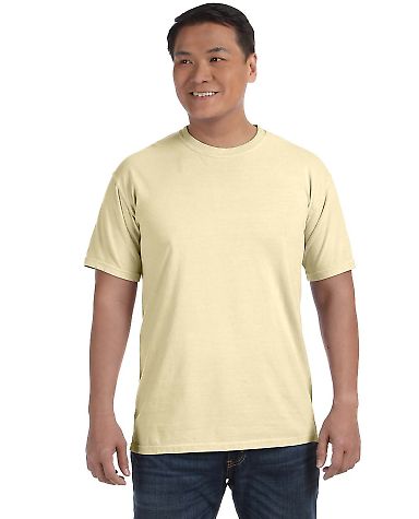 Comfort Colors 1717 Garment Dyed Heavyweight T-Shi in Banana front view