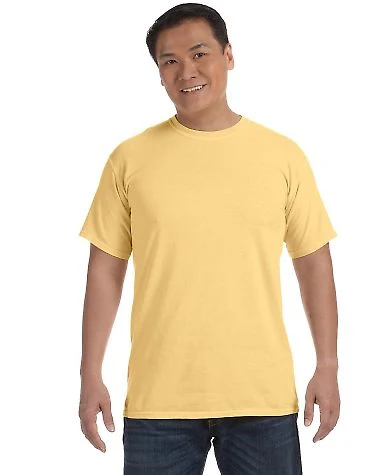 Comfort Colors 1717 Garment Dyed Heavyweight T-Shi in Butter front view