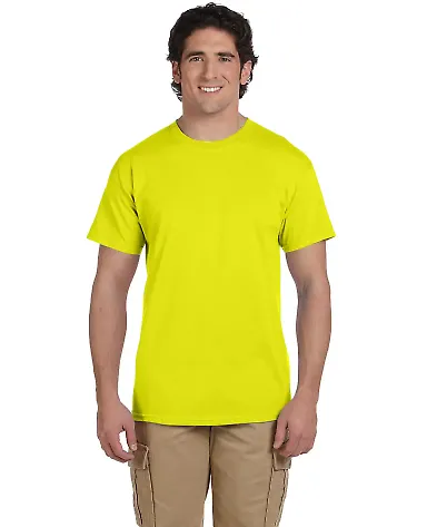 5170 Hanes® Comfortblend 50/50 EcoSmart® T-shirt Safety Green front view