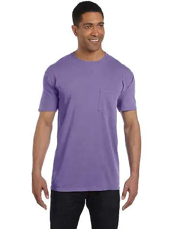 6030 Comfort Colors - Pigment-Dyed Short Sleeve Sh Lilac front view