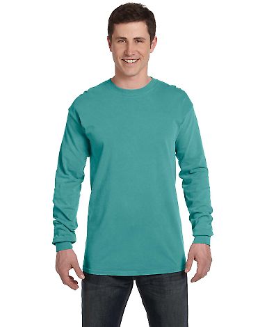 Comfort Colors 6014 6.1 Ounce Ringspun Cotton Long in Seafoam front view