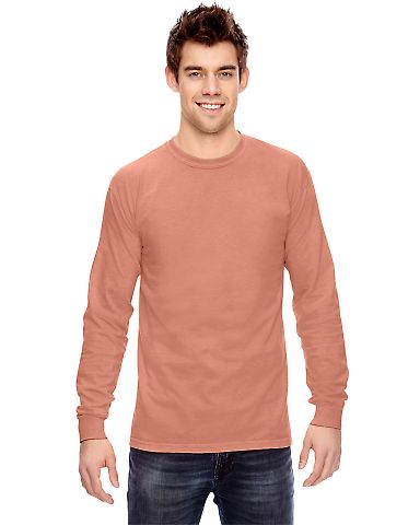 Comfort Colors 6014 6.1 Ounce Ringspun Cotton Long in Terracotta front view